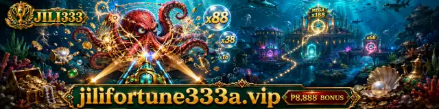 JILI333 Fishing category banner with underwater gaming scene