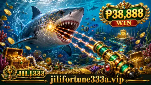JILI333 fishing underwater scene with a large visible fish, smaller surrounding targets and a cannon area along the lower edge