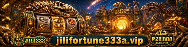 JILI333 Slot category banner with luminous reel gaming imagery
