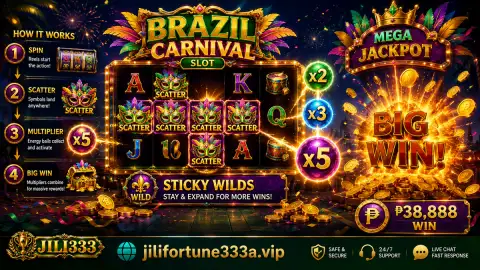 JILI333 slot artwork with prominent central reel symbols framed by illuminated gold cabinet ornament
